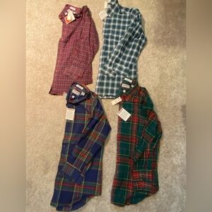Vtg McGregor Tartan MENS long sleeve BRAND NEW LOT